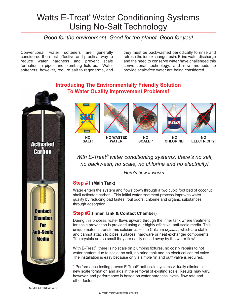 Watts ETREATWCS User Manual | 2 pages