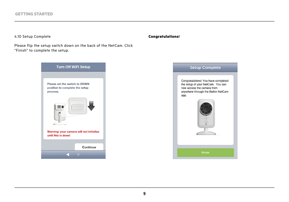 Belkin NetCam Wi-Fi Camera with NIght Vision F7D7601v1 User Manual | Page 11 / 36