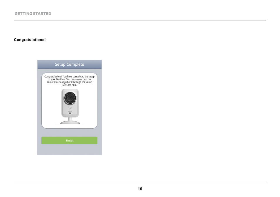 Belkin NetCam Wi-Fi Camera with NIght Vision F7D7601v1 User Manual | Page 18 / 36