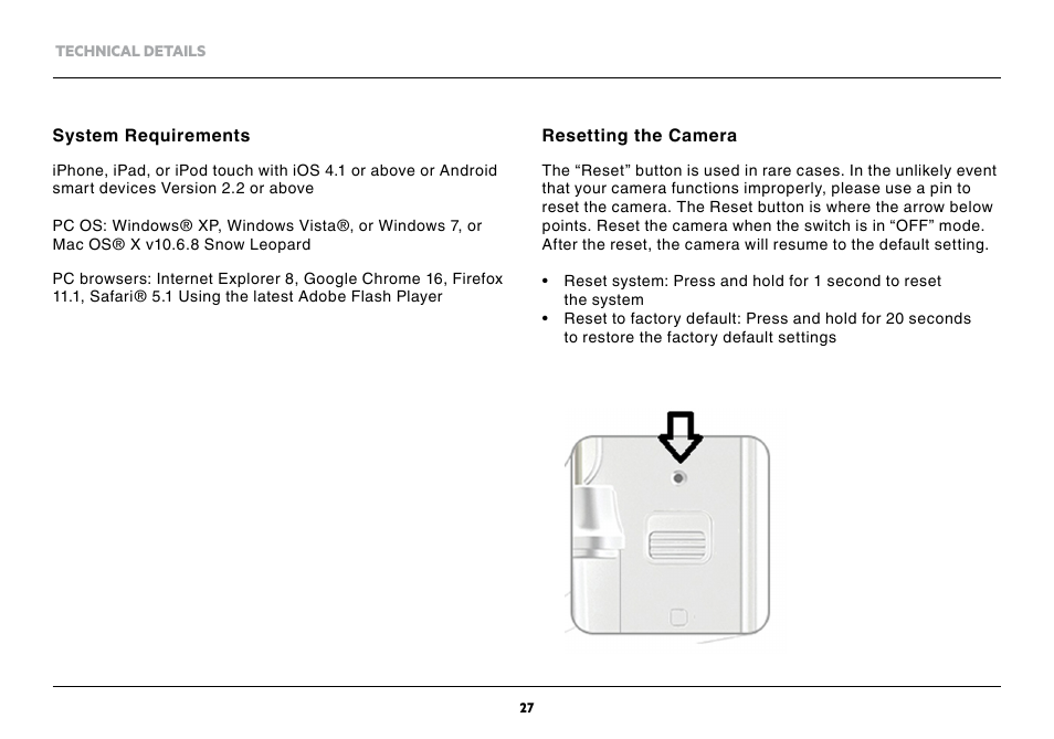 Belkin NetCam Wi-Fi Camera with NIght Vision F7D7601v1 User Manual | Page 29 / 36