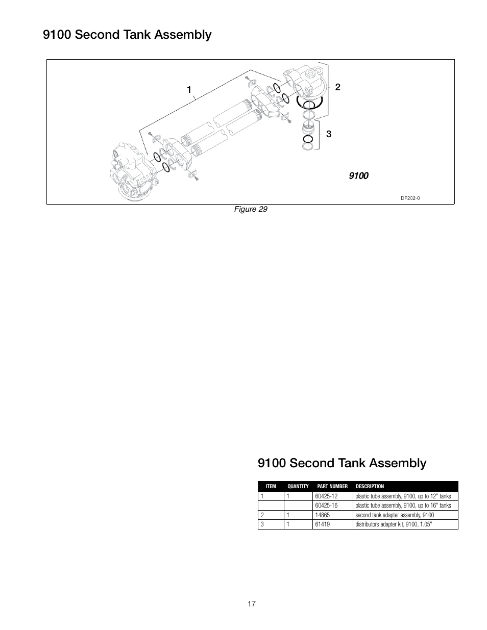 9100 second tank assembly | Watts PWSTA 90-120K User Manual | Page 17 / 32
