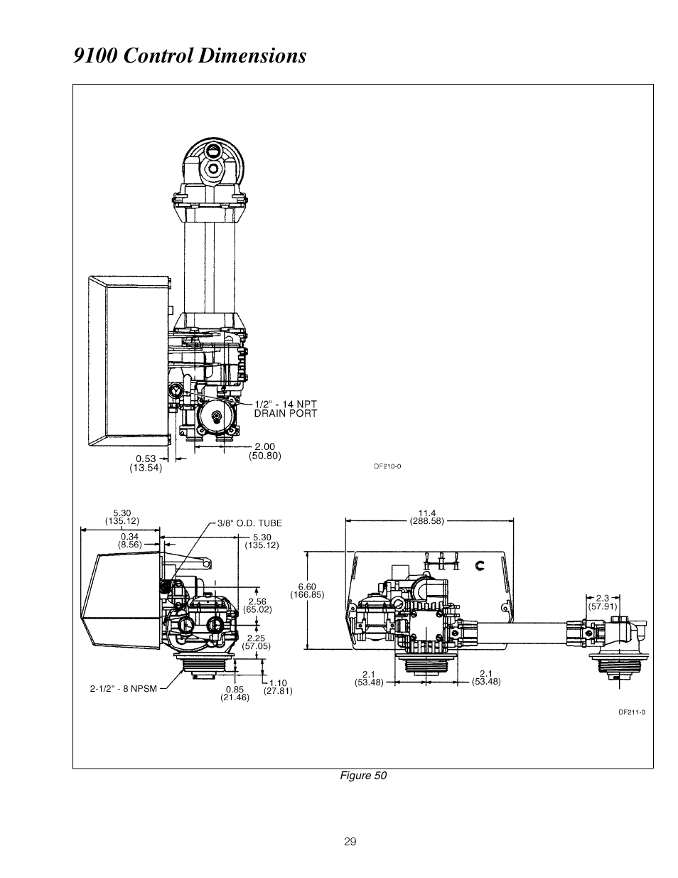 9100 control dimensions | Watts PWSTA 90-120K User Manual | Page 29 / 32
