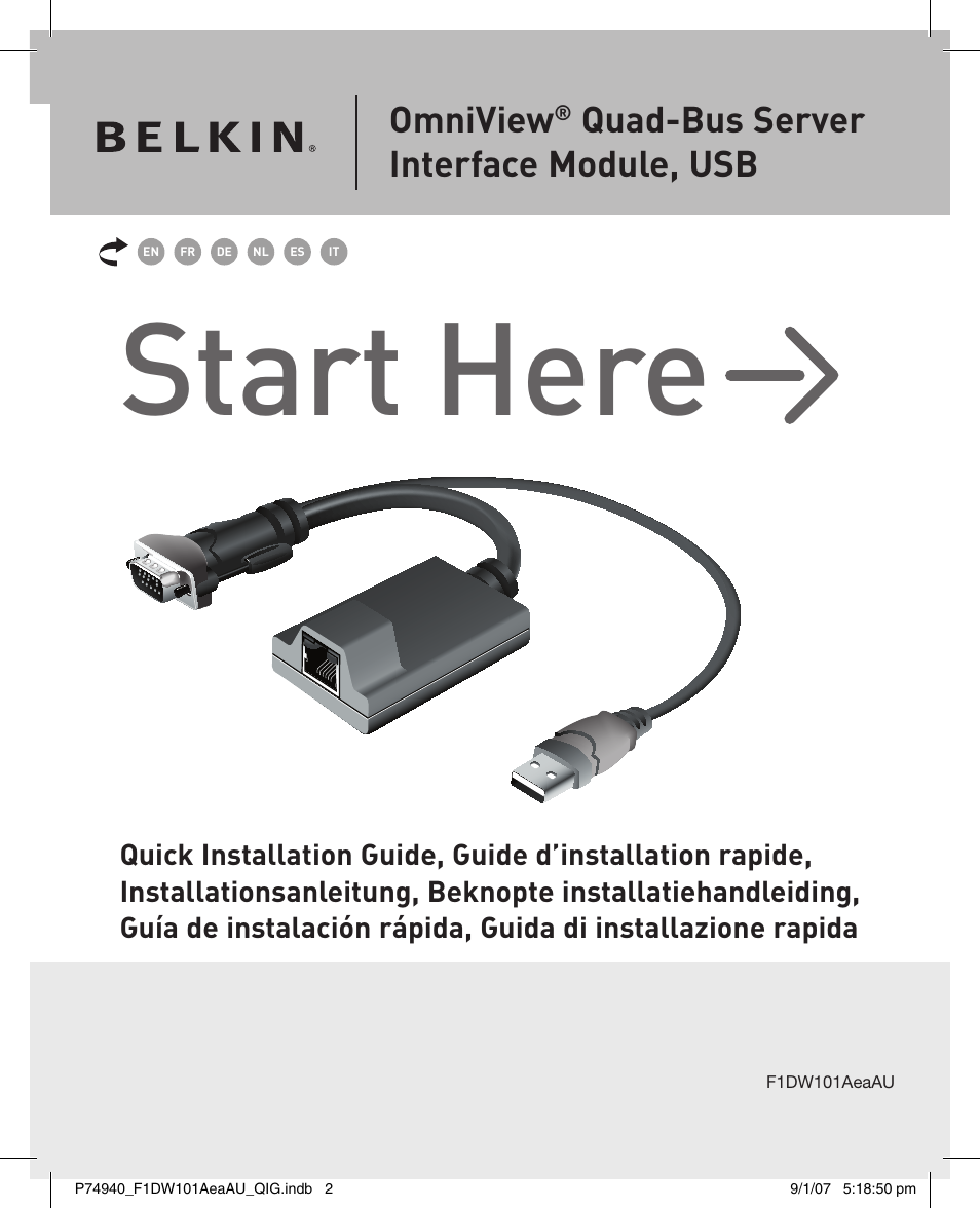Belkin F1DW101AEAAU User Manual | 52 pages