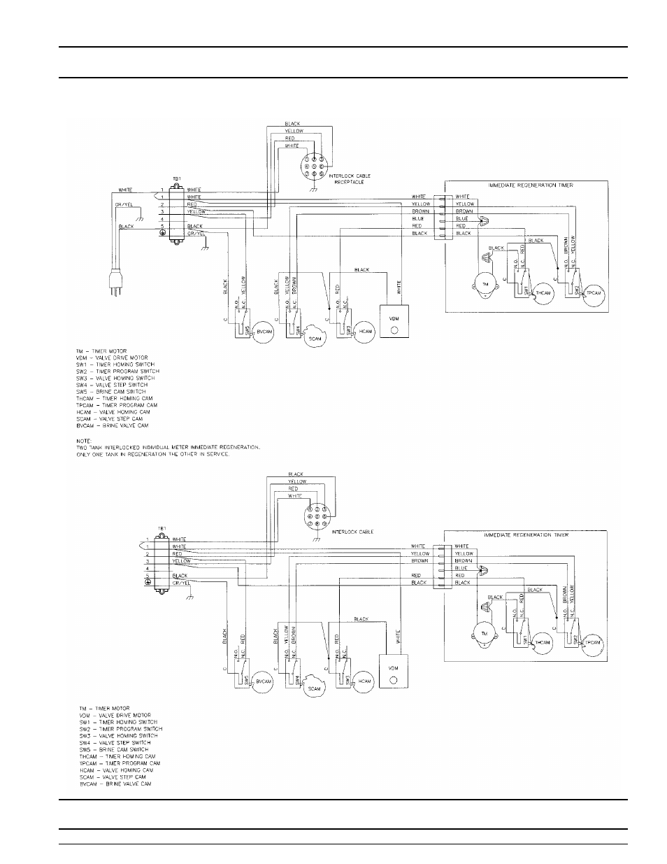 Valve wiring | Watts Fleck 3150 Brass Valve User Manual | Page 23 / 32