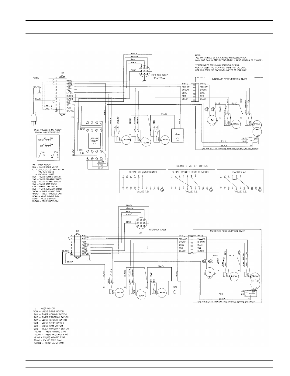 Valve wiring | Watts Fleck 3150 Brass Valve User Manual | Page 25 / 32