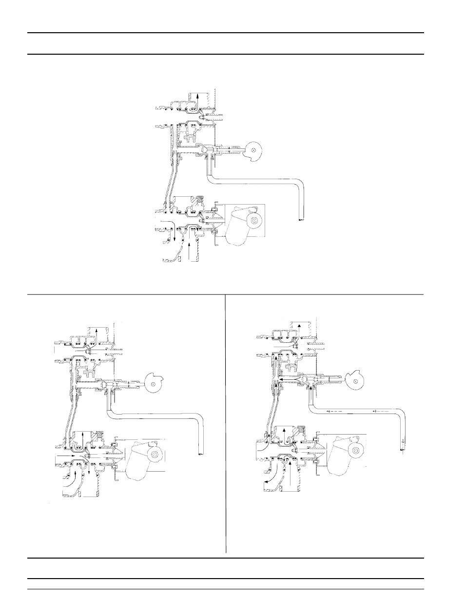 Model 3150 downflow, Water conditioner flow diagrams, Page 4 | Service position, Backwash position, Brine and slow rinse position | Watts Fleck 3150 Brass Valve User Manual | Page 4 / 32