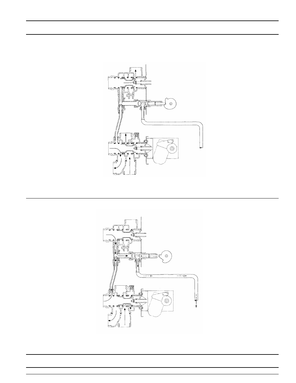 Model 3150 downflow, Water conditioner flow diagrams (cont’d.), Page 5 | Rapid rinse position, Brine tank refill position | Watts Fleck 3150 Brass Valve User Manual | Page 5 / 32