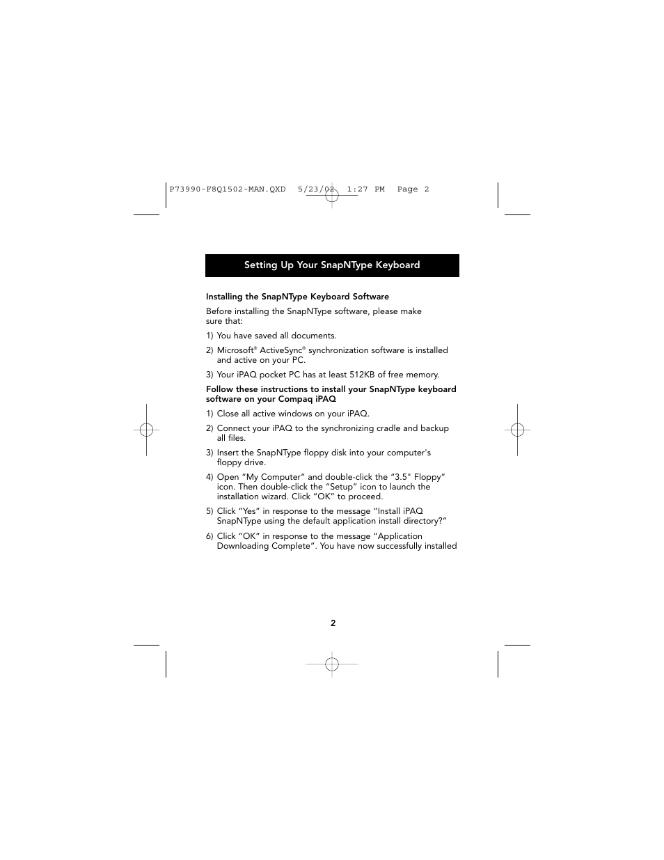Belkin SnapNType User Manual | Page 3 / 19