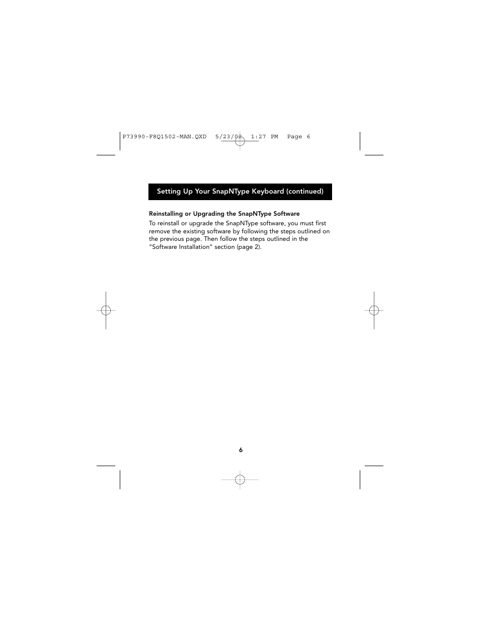 Belkin SnapNType User Manual | Page 7 / 19