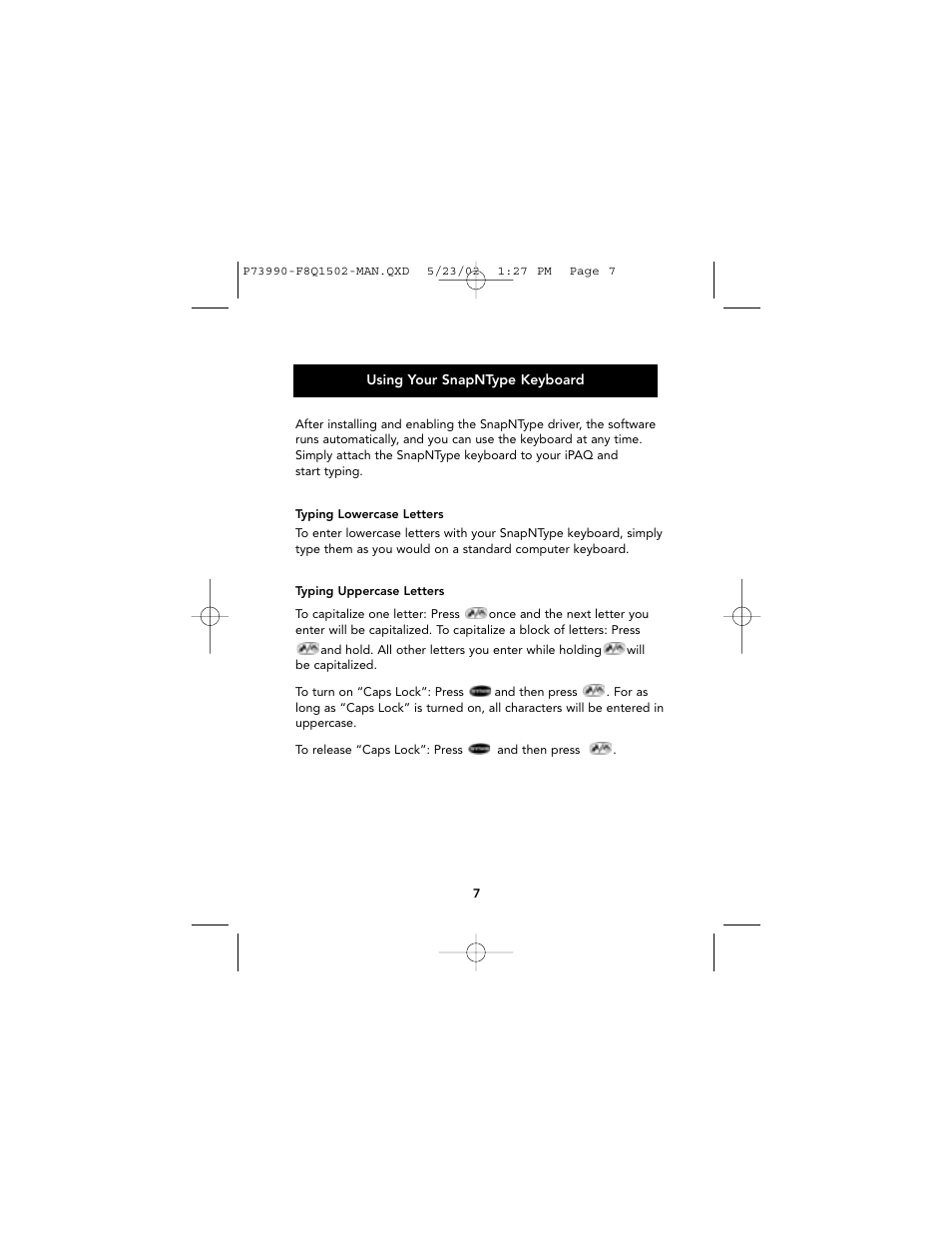 Belkin SnapNType User Manual | Page 8 / 19