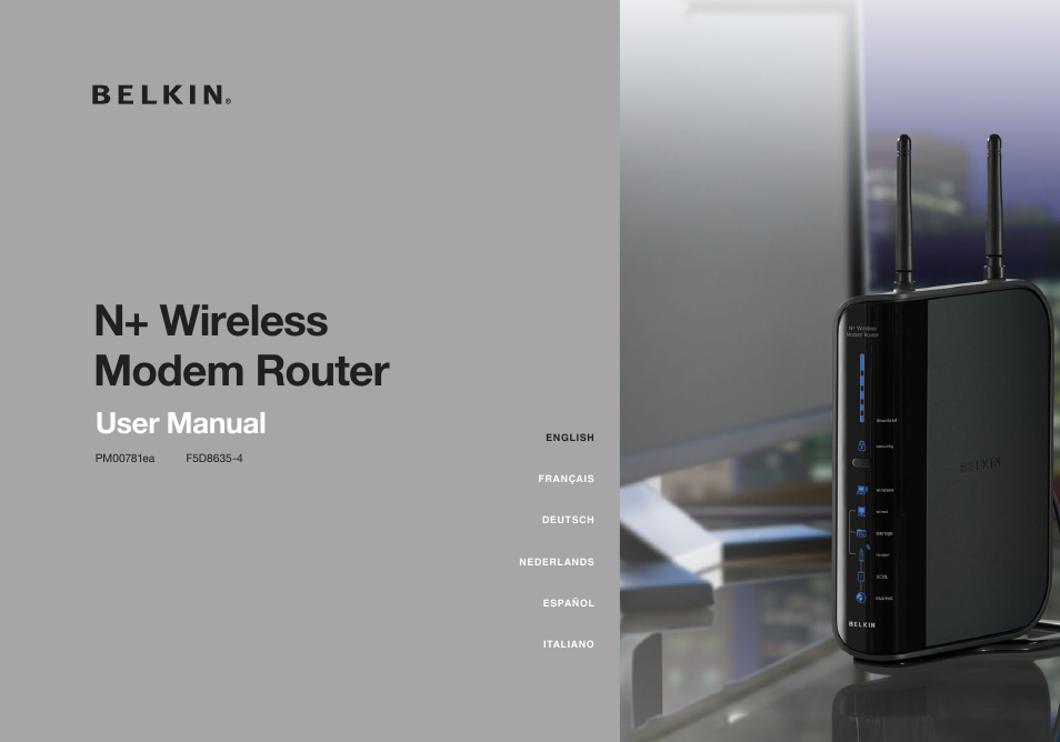 Belkin N+ PM00781EA F5D8635-4 User Manual | 93 pages