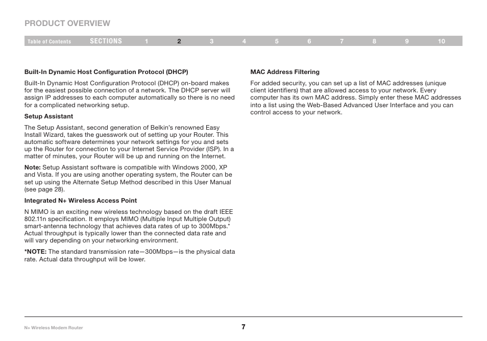 Belkin N+ PM00781EA F5D8635-4 User Manual | Page 9 / 93