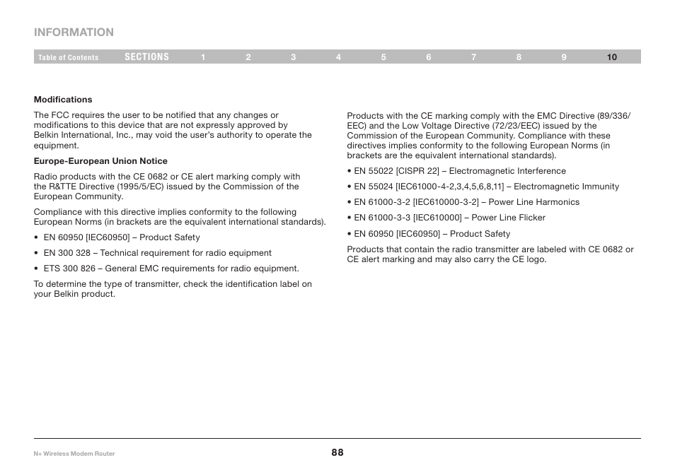 Belkin N+ PM00781EA F5D8635-4 User Manual | Page 90 / 93
