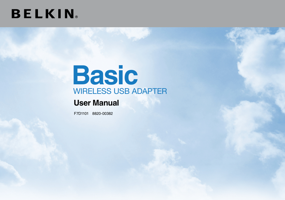 Belkin BASIC F7D1101 User Manual | 39 pages