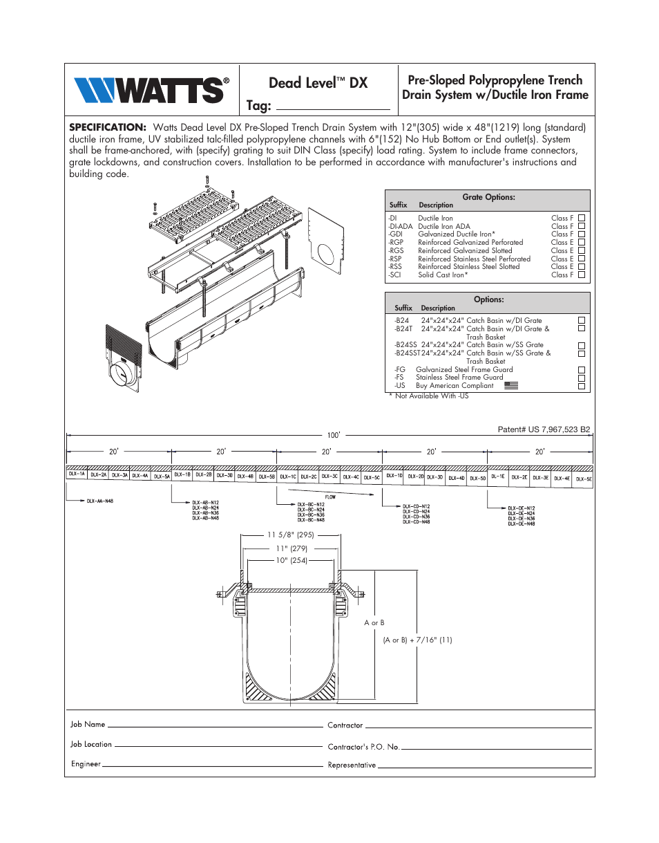 Watts Dead Level DX User Manual | 2 pages