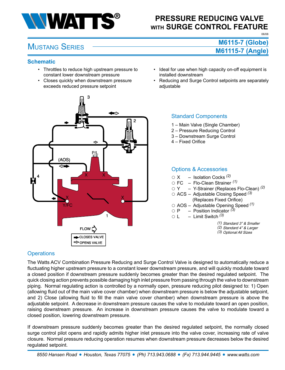 Watts M61115-7 User Manual | 8 pages