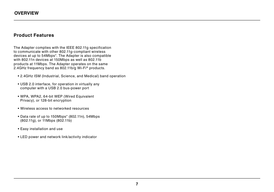 Belkin Wireless USB Adapter N150 Micro User Manual | Page 9 / 36