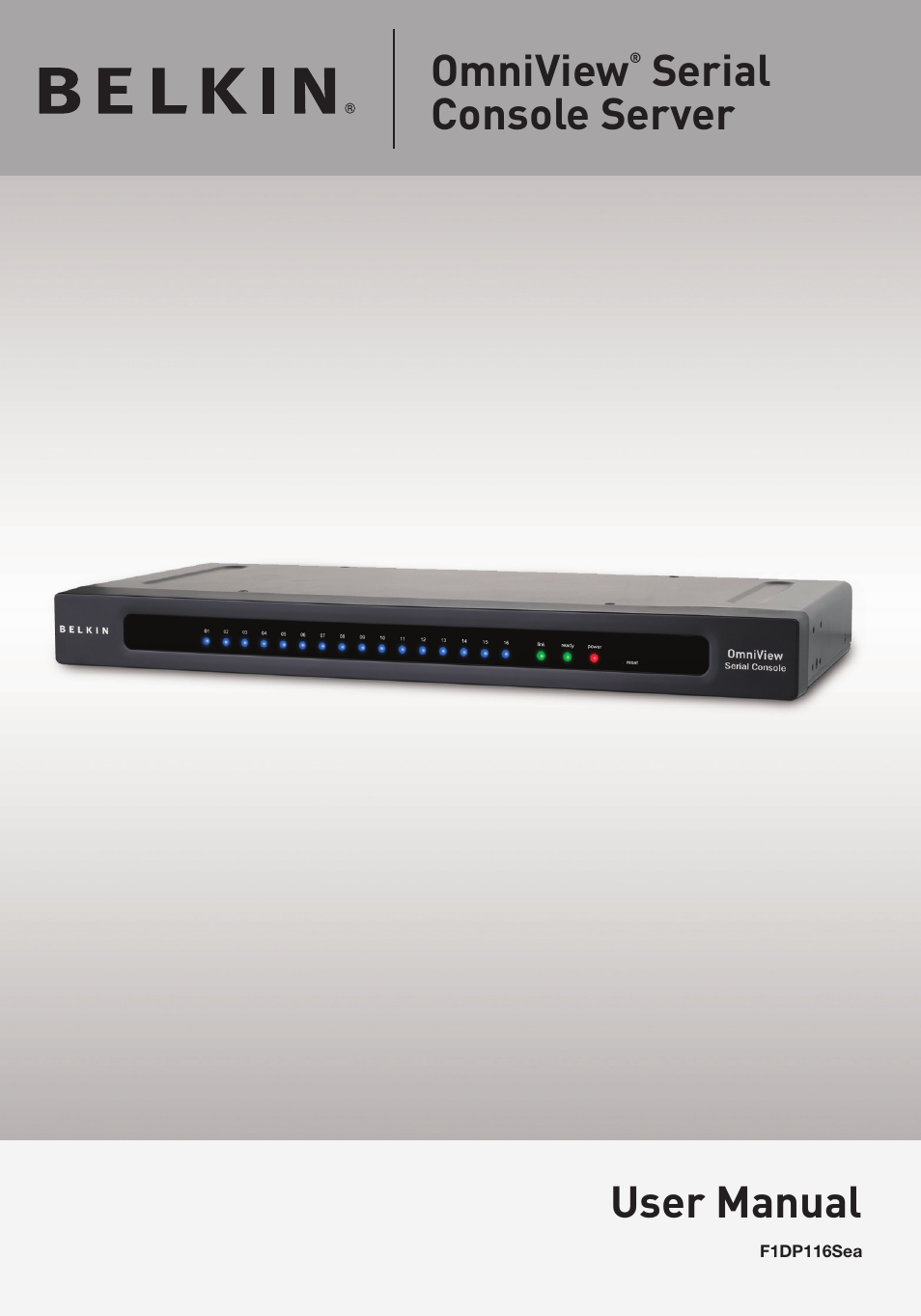 Belkin F1DP116SEA User Manual | 68 pages