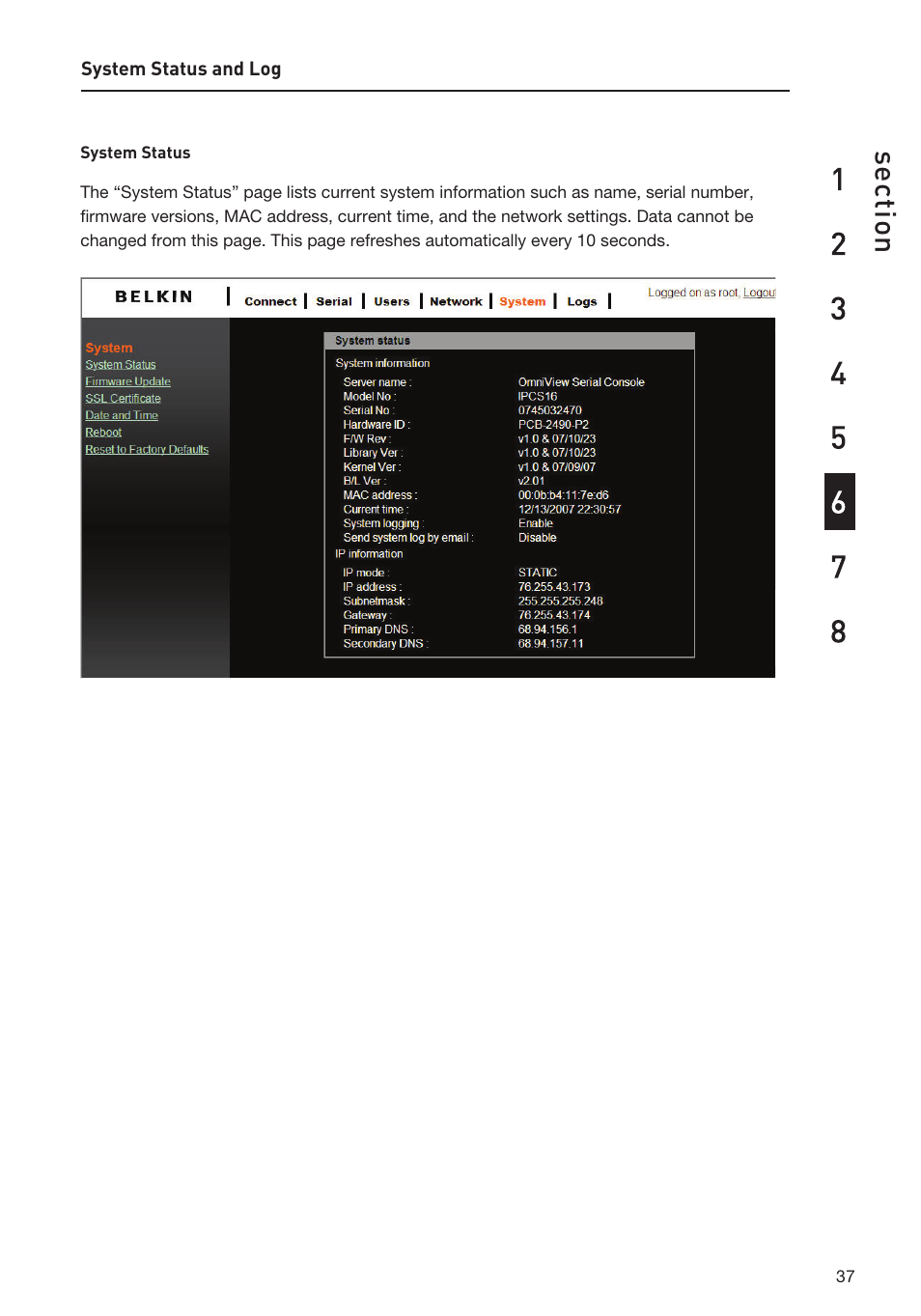 Belkin F1DP116SEA User Manual | Page 41 / 68