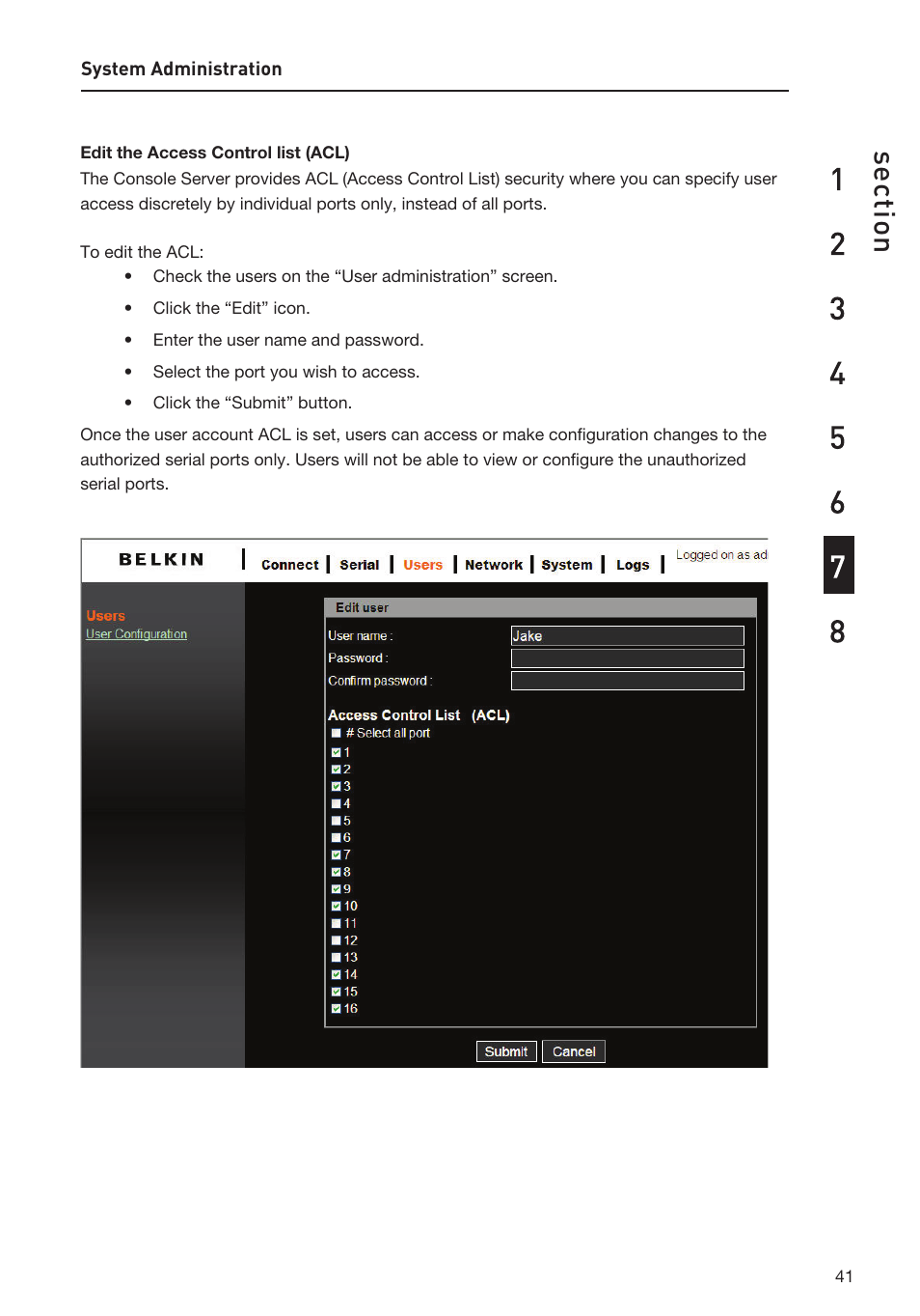 Belkin F1DP116SEA User Manual | Page 45 / 68
