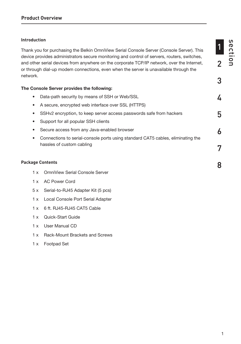Belkin F1DP116SEA User Manual | Page 5 / 68