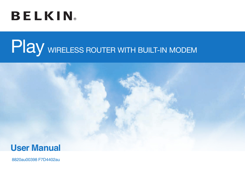 Belkin 8820AU00398 User Manual | 38 pages