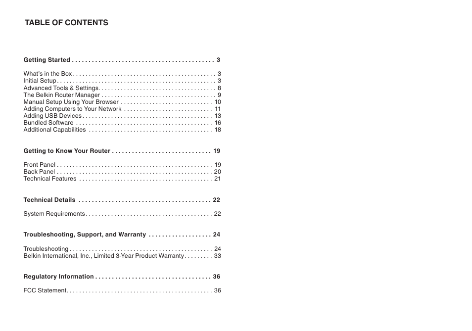Belkin 8820AU00398 User Manual | Page 2 / 38