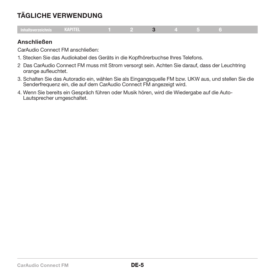 Tägliche verwendung | Belkin CarAudio Connect FM F8M120cw 8820ek00824 User Manual | Page 39 / 240