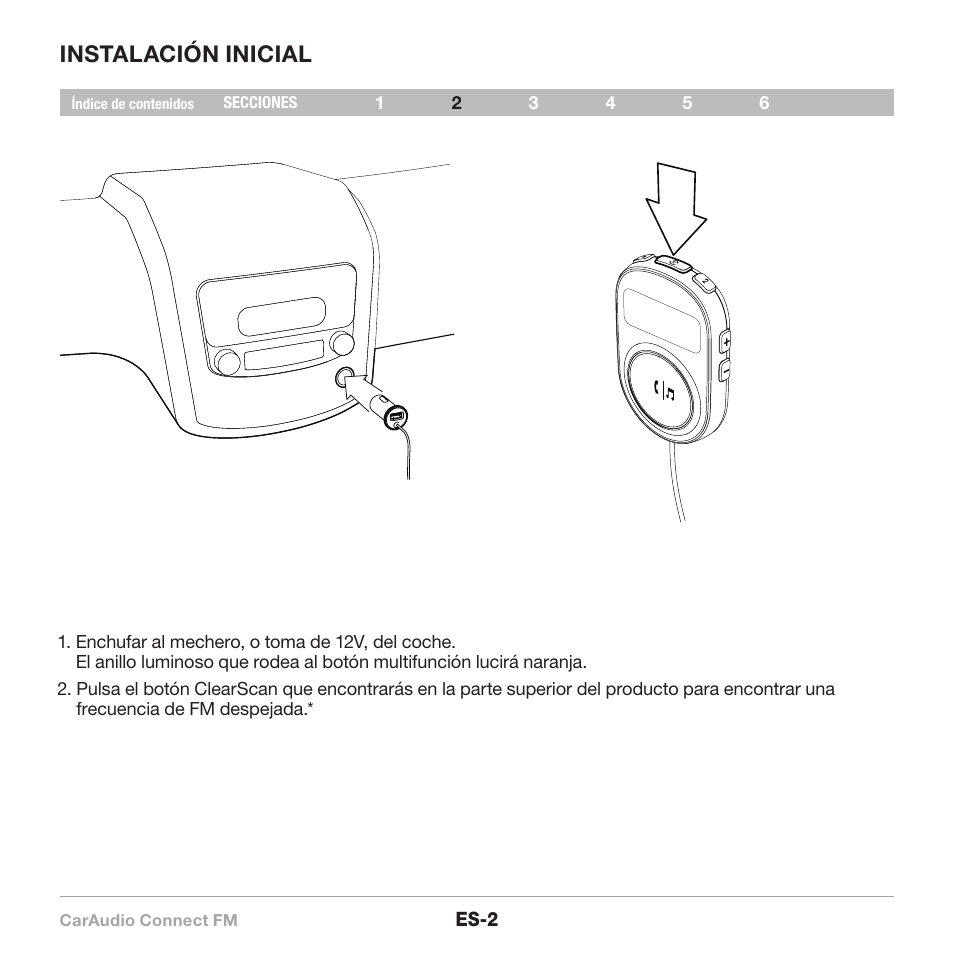 Instalación inicial | Belkin CarAudio Connect FM F8M120cw 8820ek00824 User Manual | Page 68 / 240