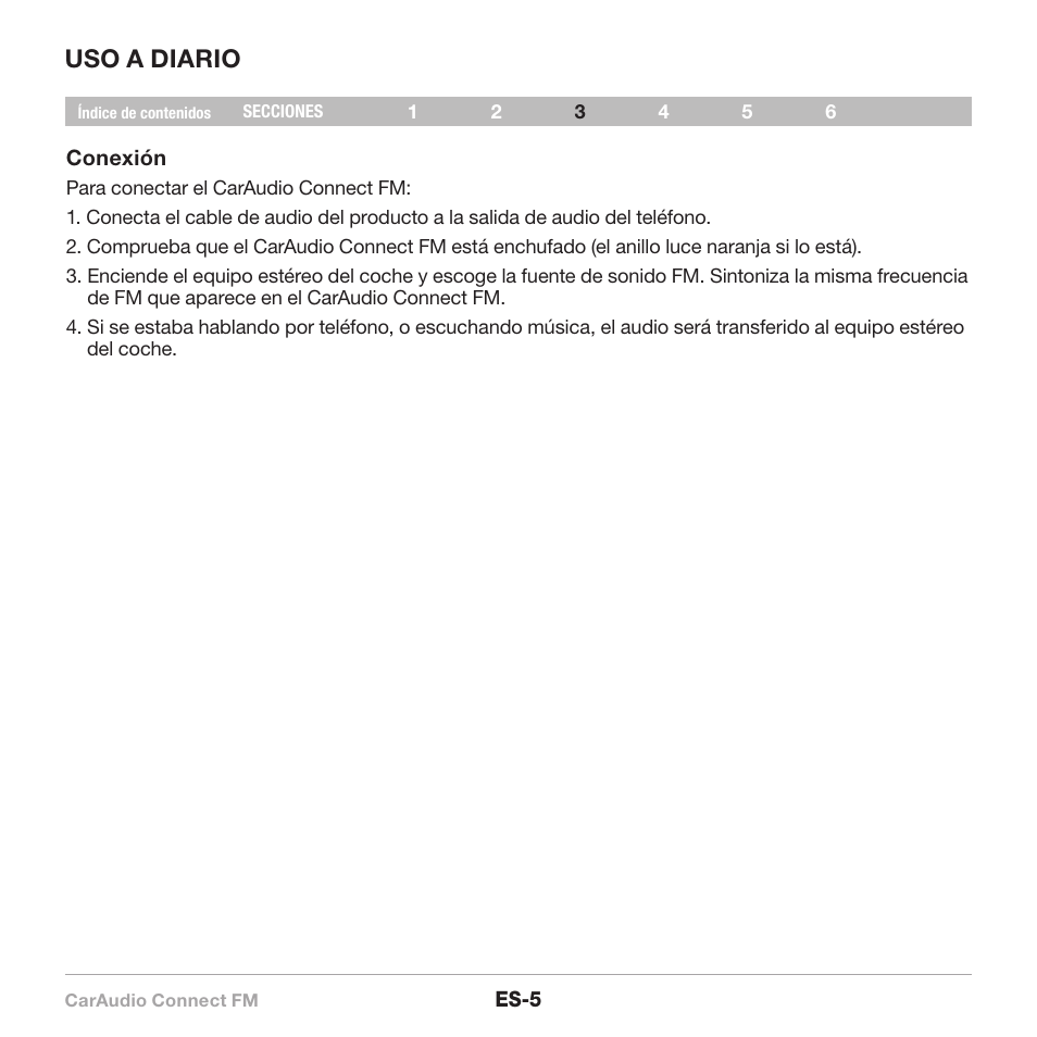 Uso a diario | Belkin CarAudio Connect FM F8M120cw 8820ek00824 User Manual | Page 71 / 240