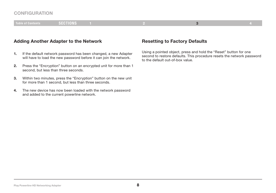 Belkin Iplay Powerline HD Networking Adapter F5D4078 User Manual | Page 10 / 16