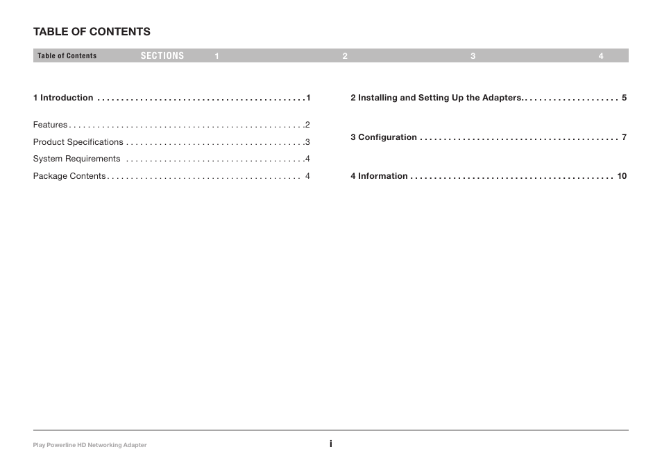 Belkin Iplay Powerline HD Networking Adapter F5D4078 User Manual | Page 2 / 16