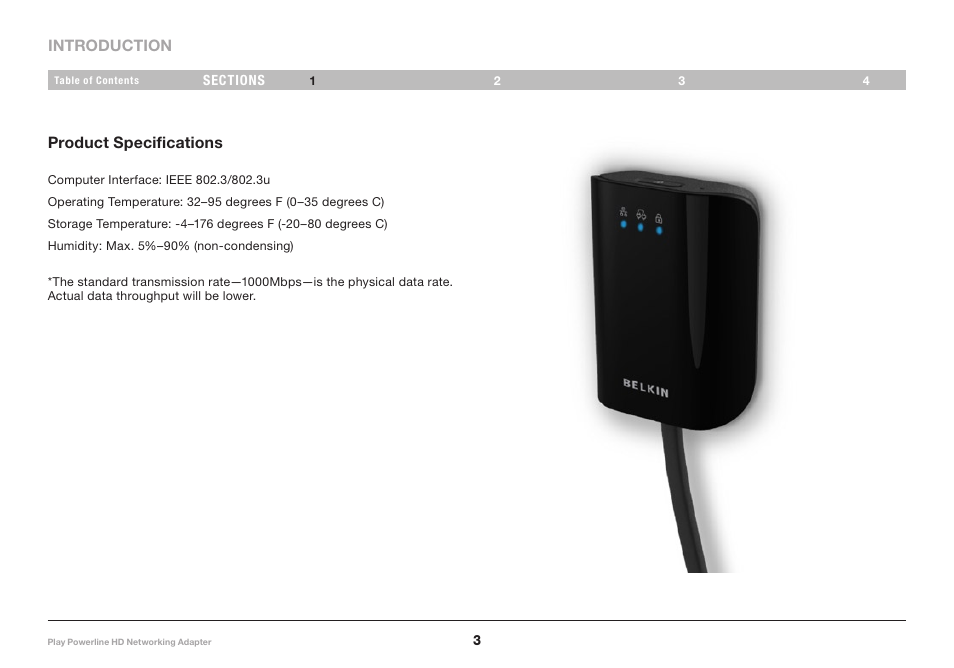 Belkin Iplay Powerline HD Networking Adapter F5D4078 User Manual | Page 5 / 16