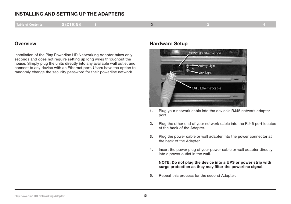 Belkin Iplay Powerline HD Networking Adapter F5D4078 User Manual | Page 7 / 16