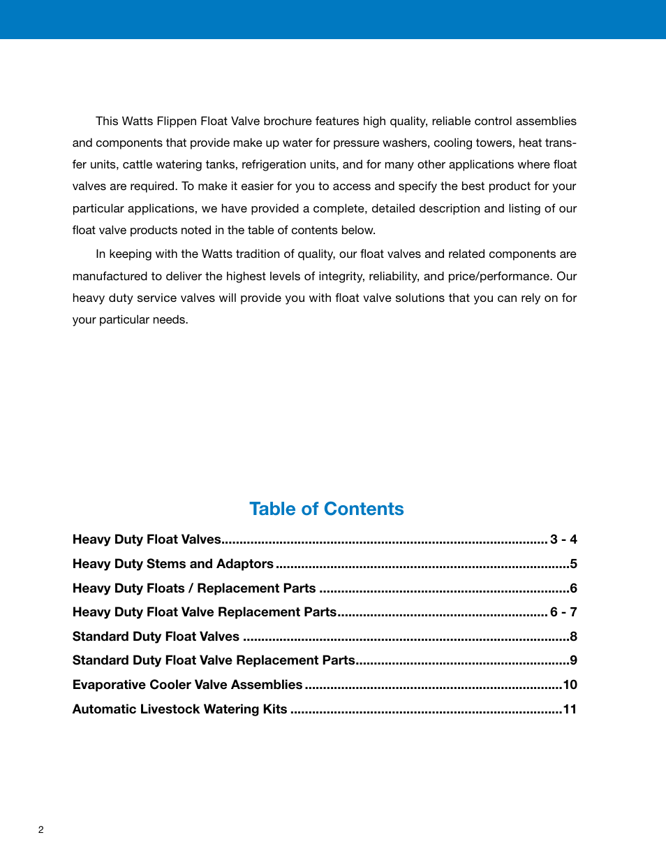 Watts Thread Adaptors User Manual | Page 2 / 12