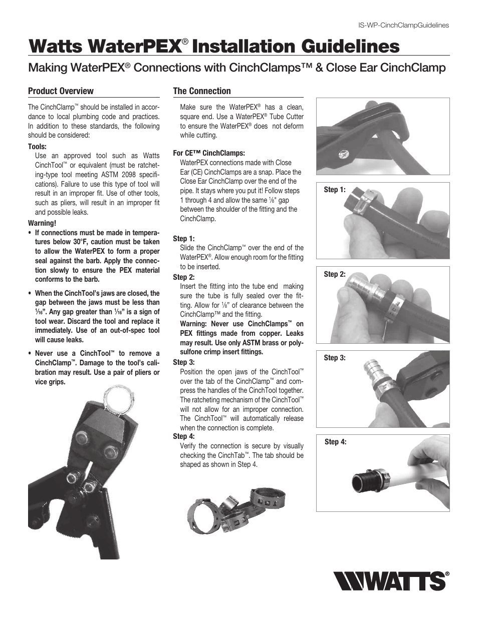 Watts WP9S User Manual | 2 pages