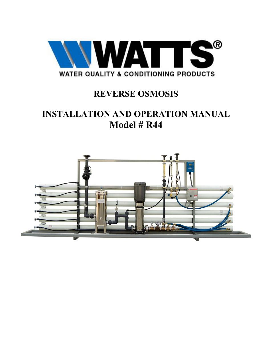 Watts R44-24-1111000 User Manual | 40 pages