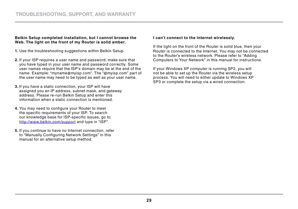 Belkin F9K1108V1 User Manual | Page 31 / 42