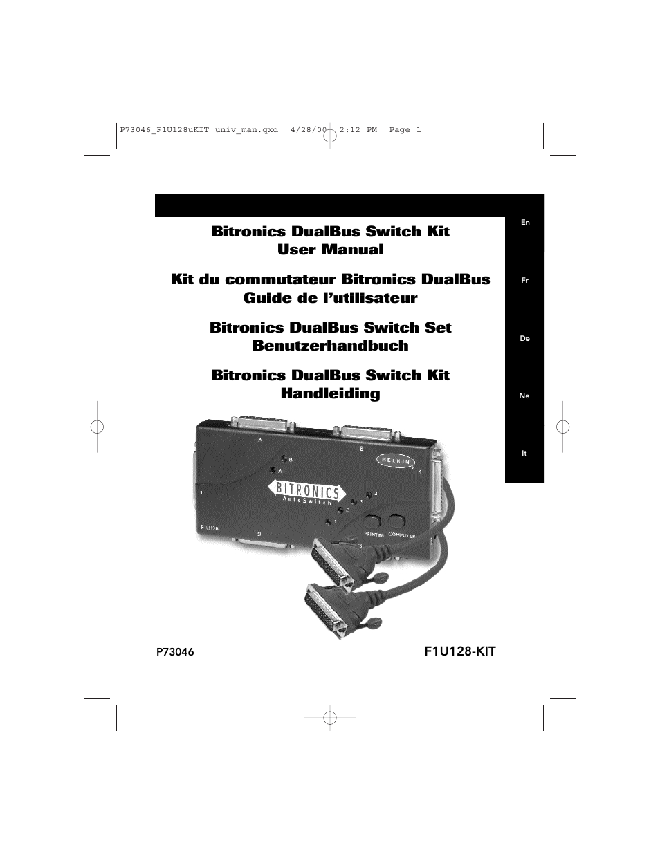 Belkin BITRONICS P73046 User Manual | 179 pages