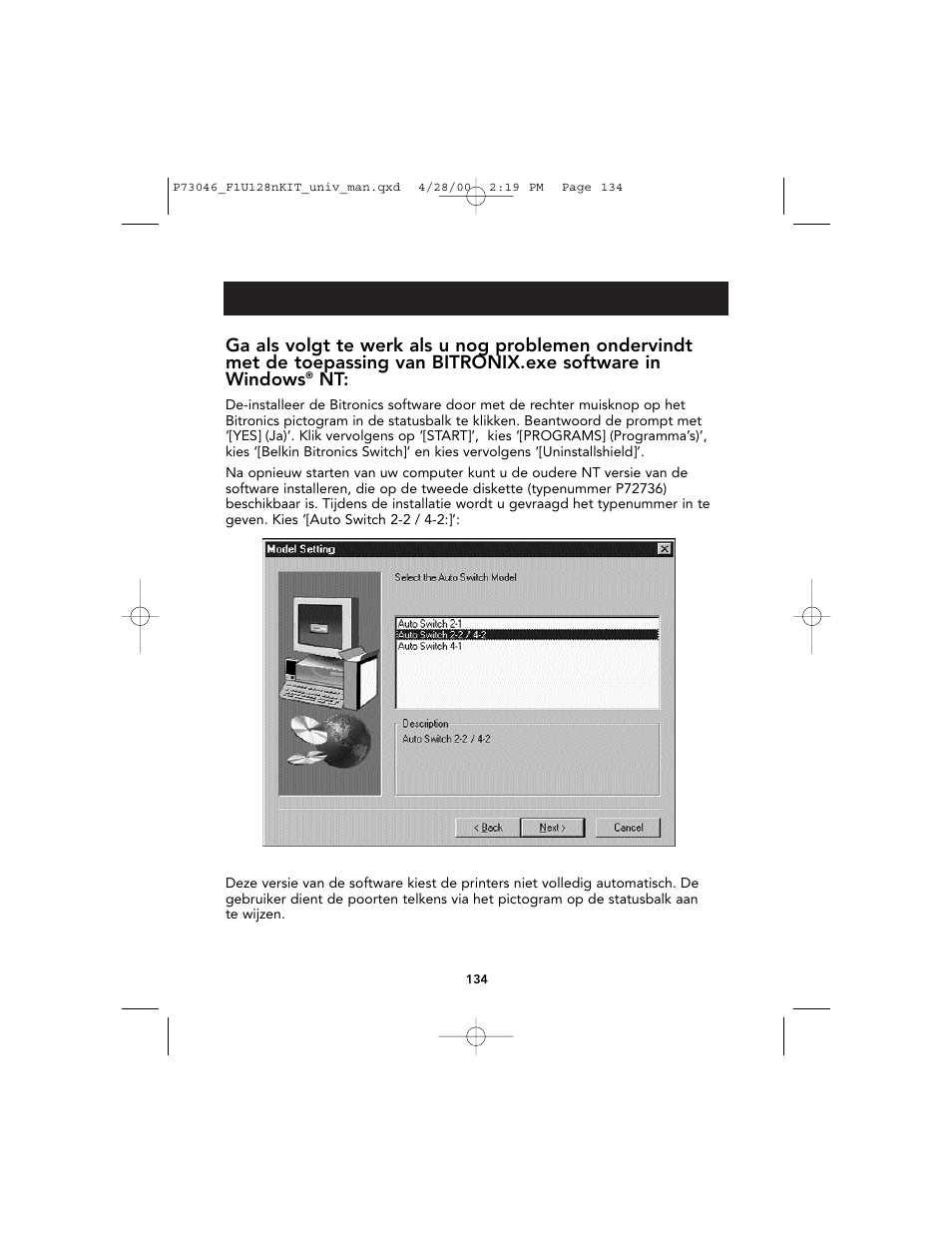 Belkin BITRONICS P73046 User Manual | Page 138 / 179
