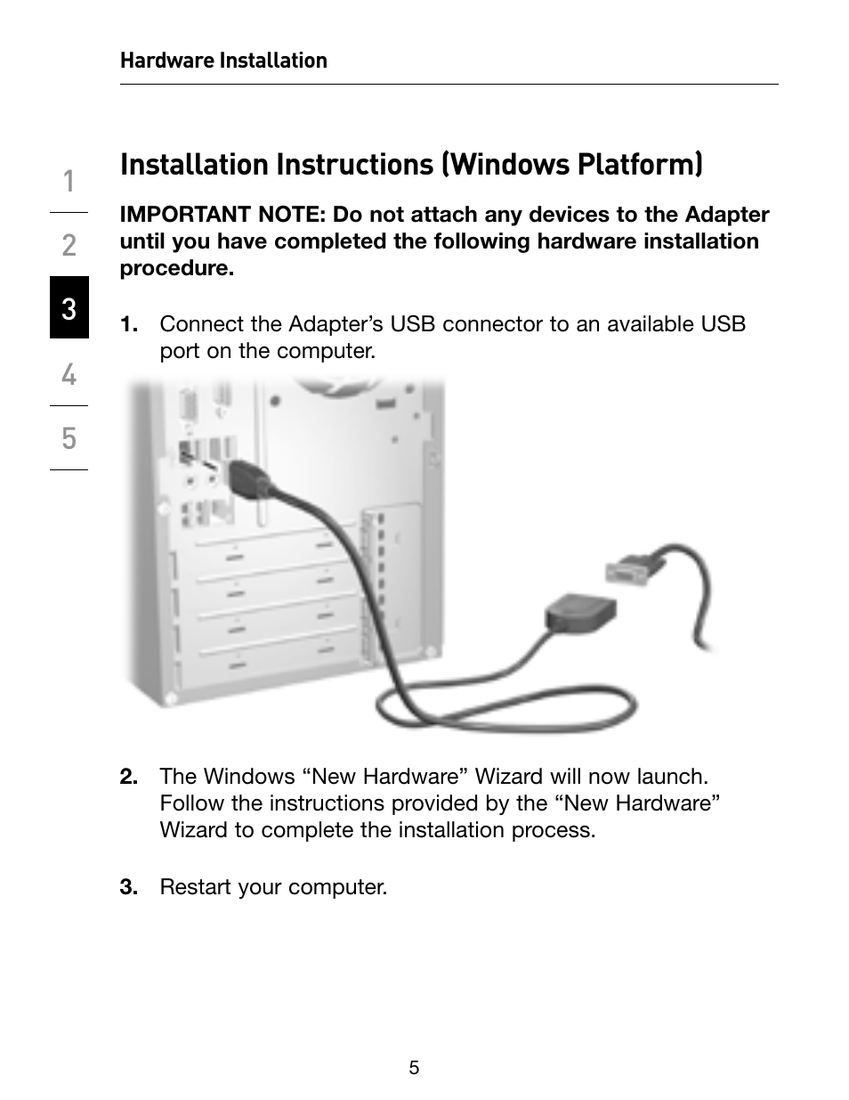 Installation instructions (windows platform) | Belkin F5U257 User Manual | Page 7 / 12