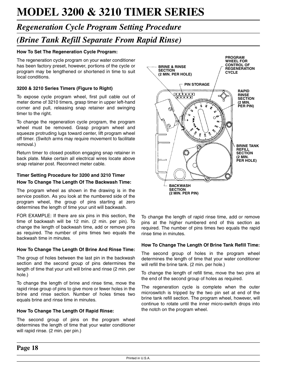 Page 18 | Watts Fleck 2850 Brass Valve User Manual | Page 18 / 44