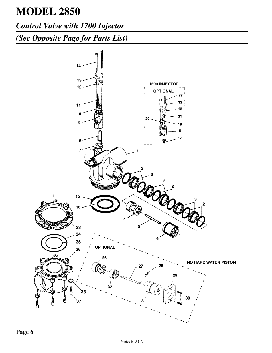 Model 2850 | Watts Fleck 2850 Brass Valve User Manual | Page 6 / 44