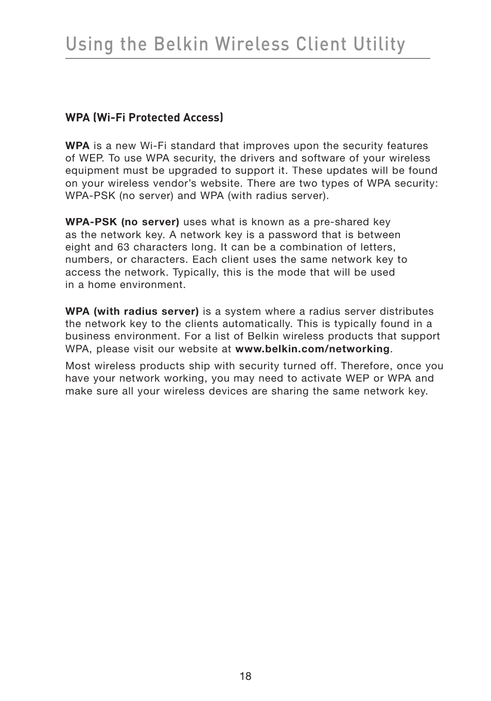 Using the belkin wireless client utility | Belkin F5D8010 User Manual | Page 20 / 45