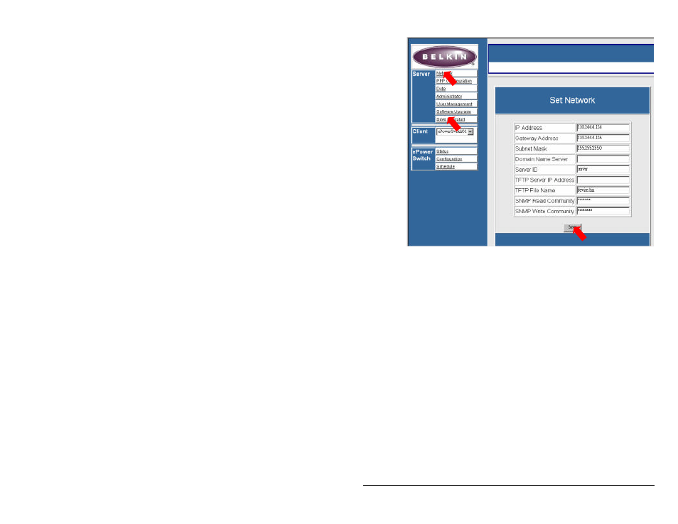 Setup via serial port | Belkin ePowerSwitch User Manual | Page 12 / 40