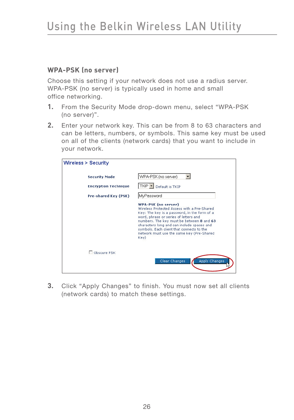 Using the belkin wireless lan utility | Belkin F5D7001 User Manual | Page 28 / 52