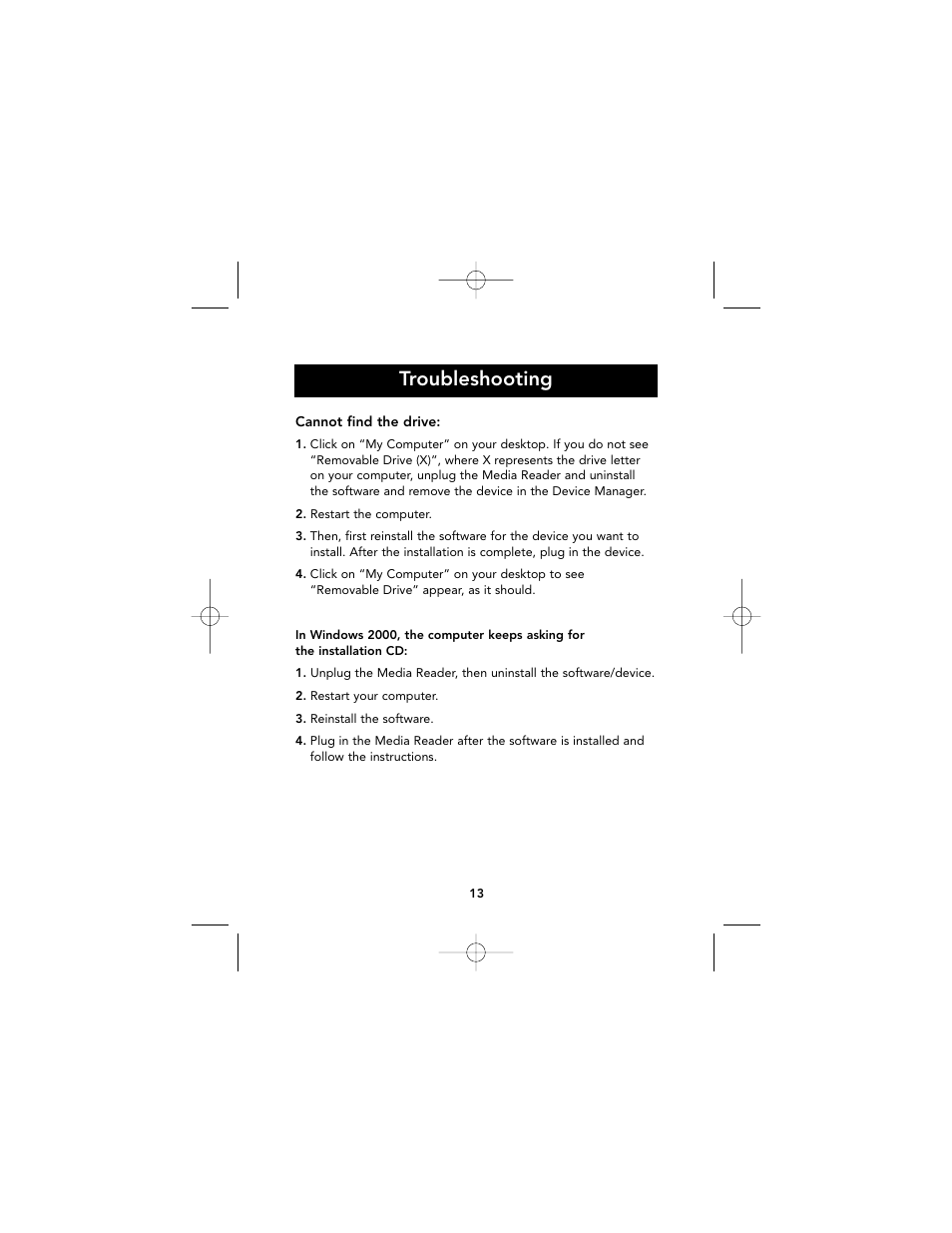Troubleshooting | Belkin F5U140 User Manual | Page 17 / 20