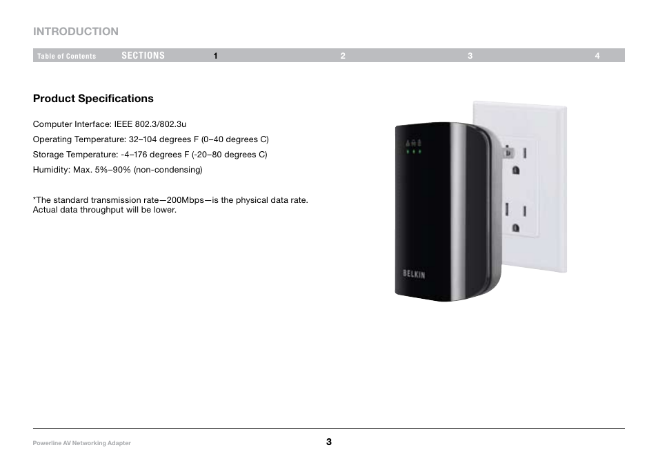 Belkin VideoLink Powerline Internet Adapter 8820-00661 Rev. A01 F5D4077 User Manual | Page 5 / 13