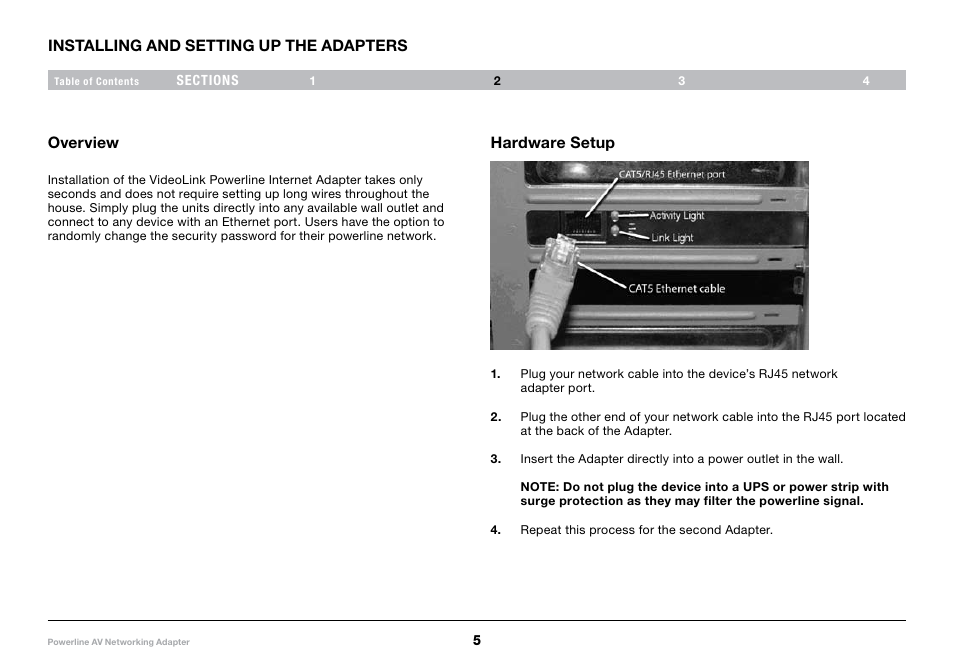 Belkin VideoLink Powerline Internet Adapter 8820-00661 Rev. A01 F5D4077 User Manual | Page 7 / 13