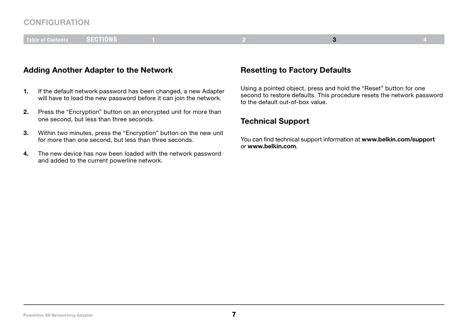 Belkin VideoLink Powerline Internet Adapter 8820-00661 Rev. A01 F5D4077 User Manual | Page 9 / 13